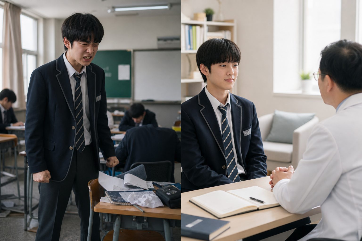 청소년 분노조절장애와 우울증 증상 정신 치료 시기