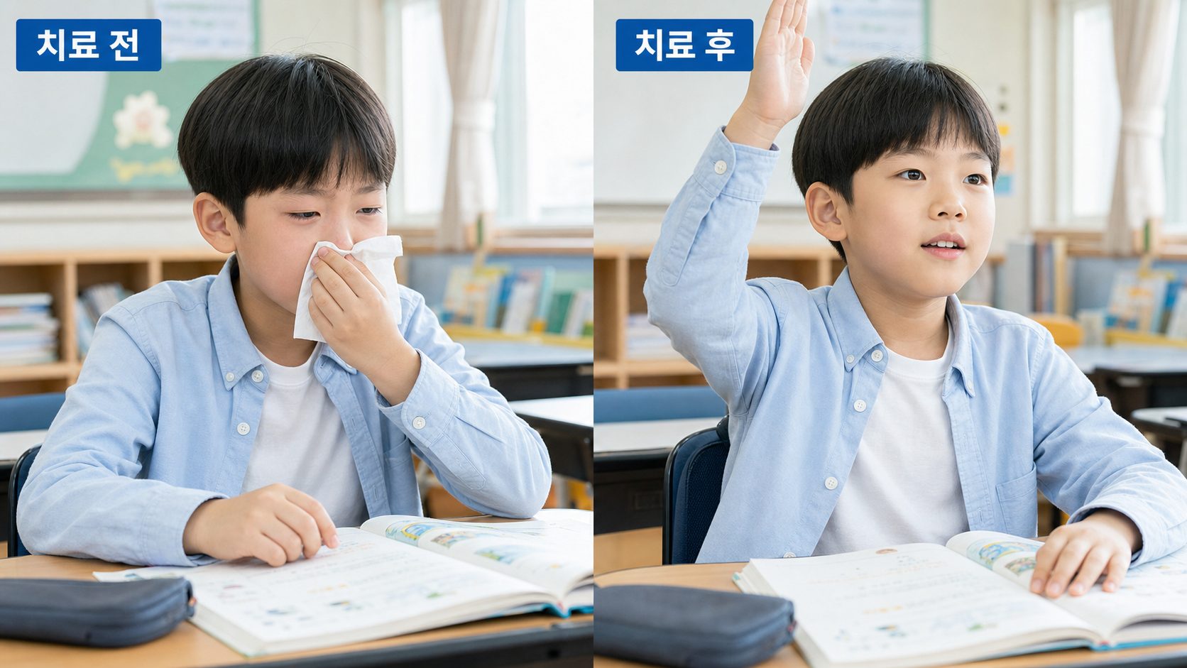 광주소아청소년 알레르기비염 치료가 학교생활에 미치는 영향