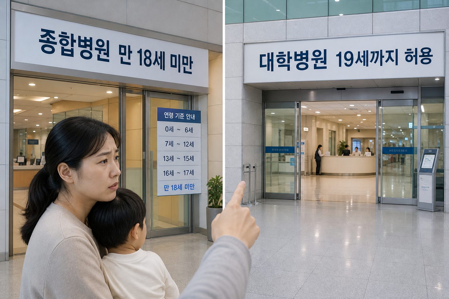 소아청소년 진료 받을 때 나이 제한이 있나요