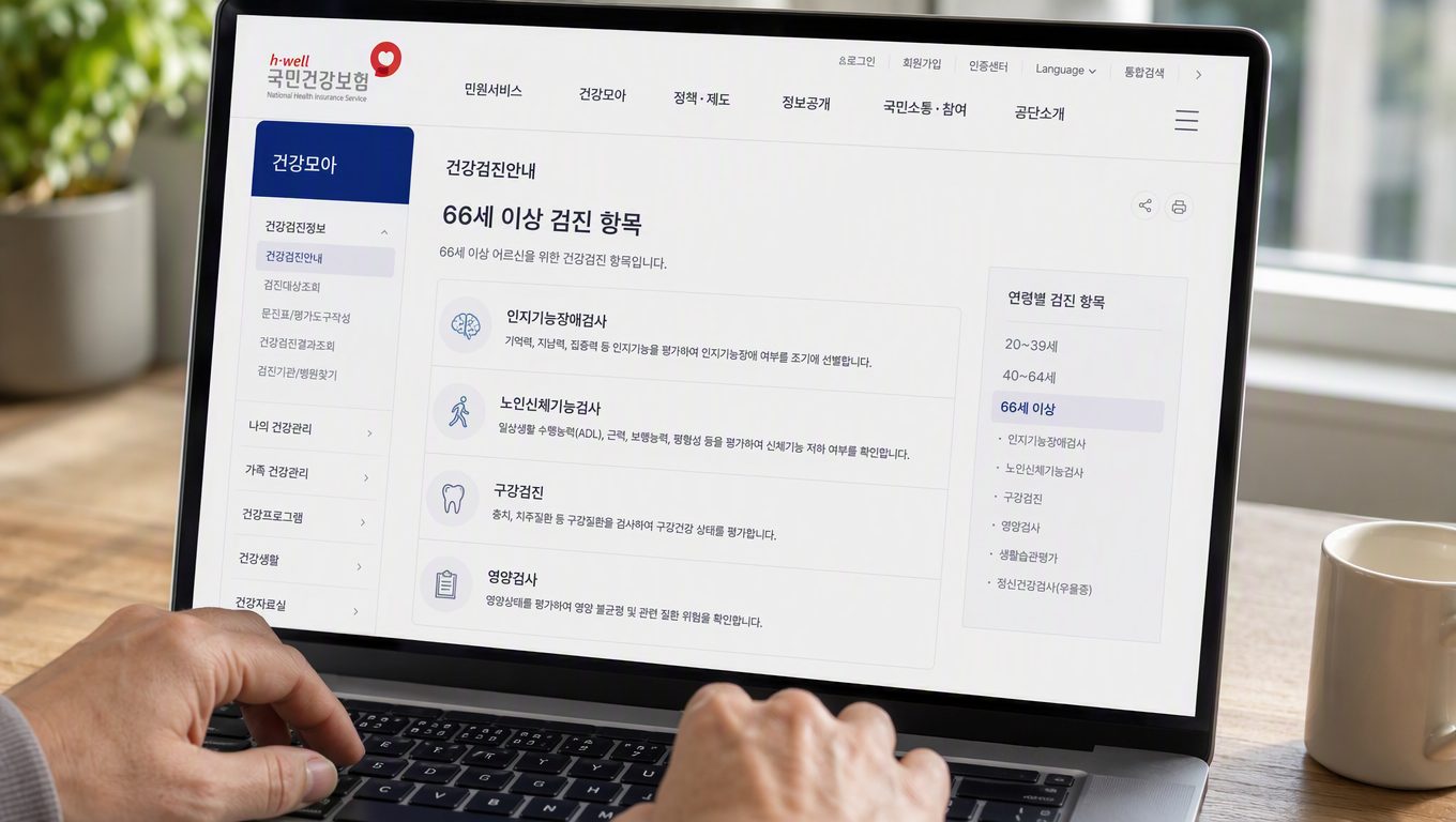 노인 건강검진 항목 확인하는 가장 정확한 방법