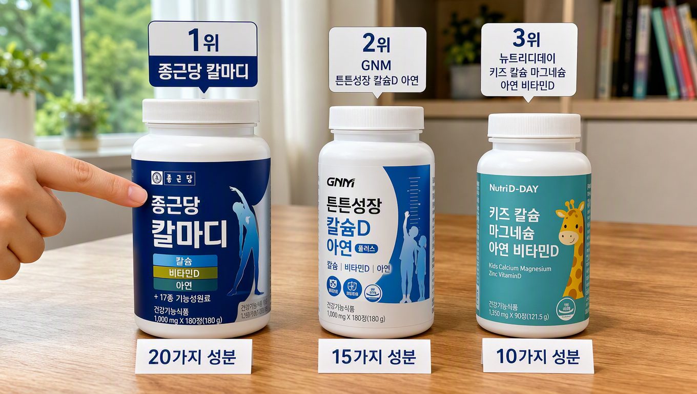 청소년 비타민 추천 시 중학생 키 성장 영양제 선택 기준