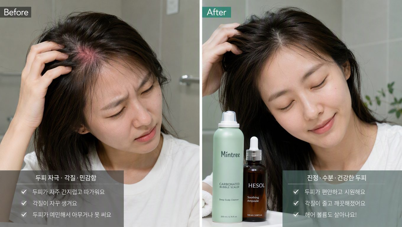 셀프두피케어 제품 히말라야 핑크솔트 성분이 민감 두피에 괜찮을까요?