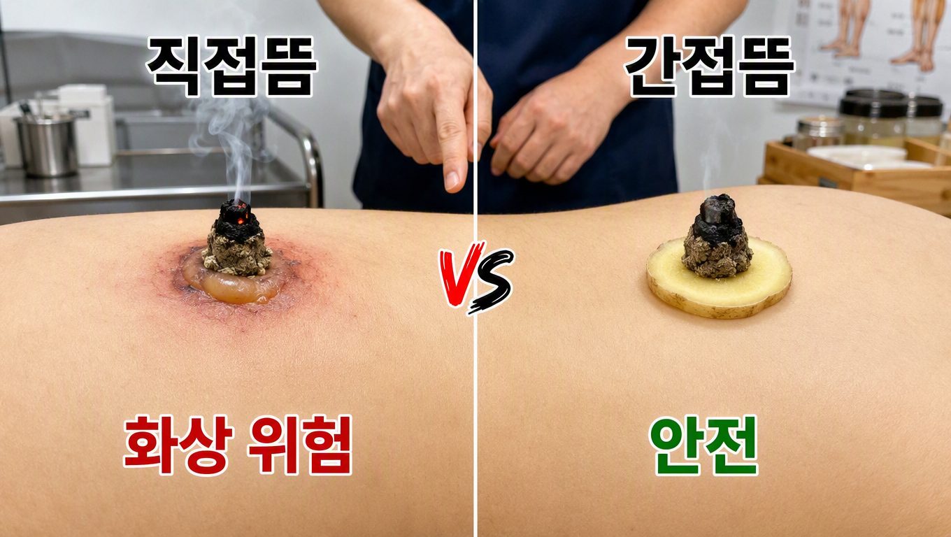 한의원 뜸 화상 발생 여부와 직접뜸 간접뜸 차이
