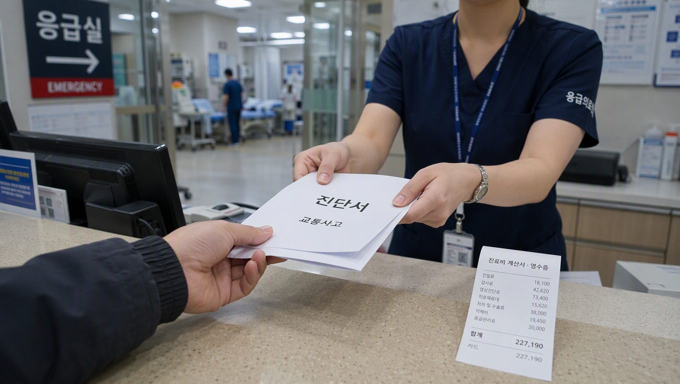 교통사고 응급실 진단서 발급 규정과 비용 부담