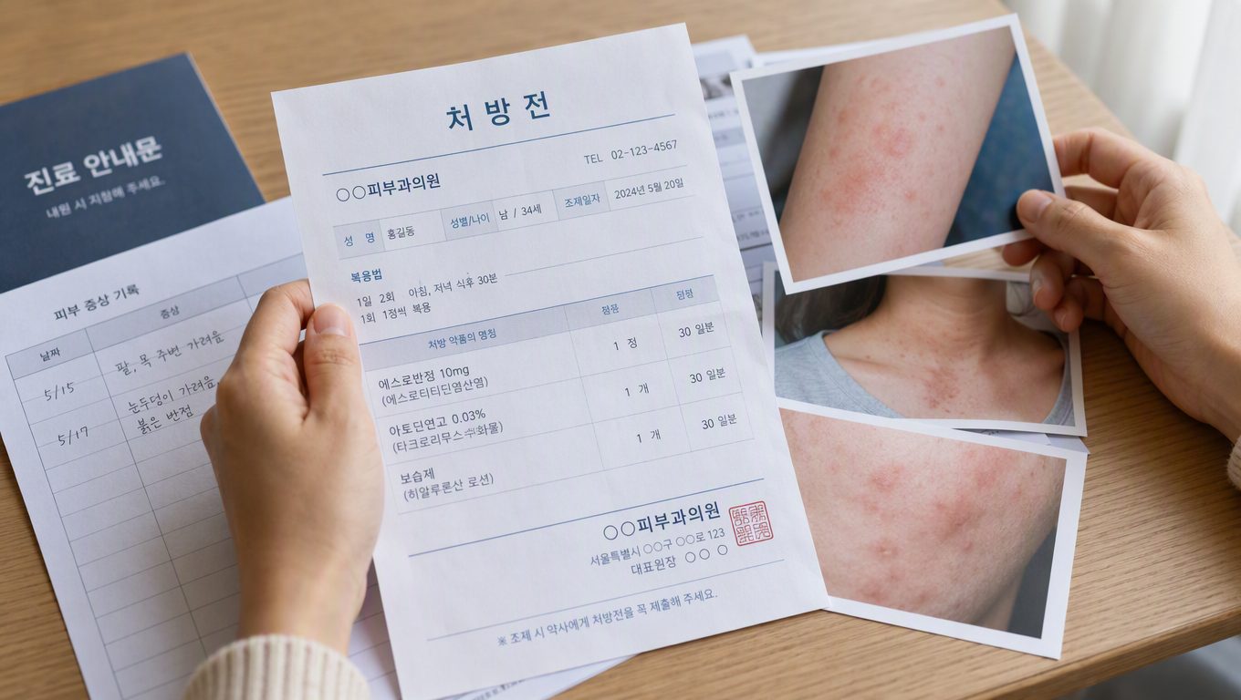 피부질환 증가 시 병원 방문 전에 준비하면 좋은 점